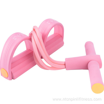 Anti-slip Handle Elastic Pedal Sit Up Pull Rope